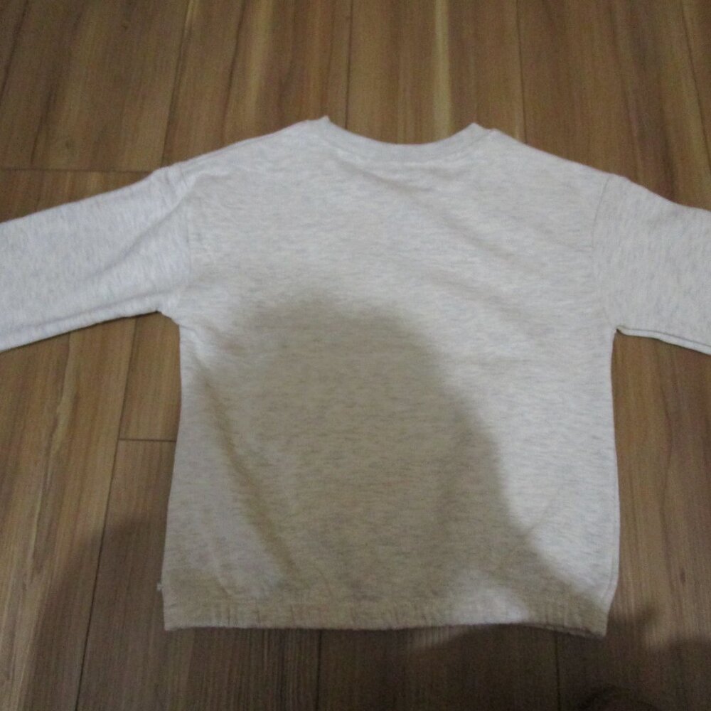 NWT Adorable Cozy Lucky Brand Girls Desert Flower Sweatshirt size 7 grey/beige - Picture 9 of 17